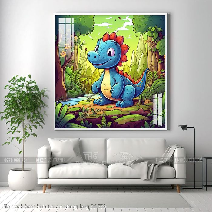 file tranh hoat hinh tre em khung long 3d 739