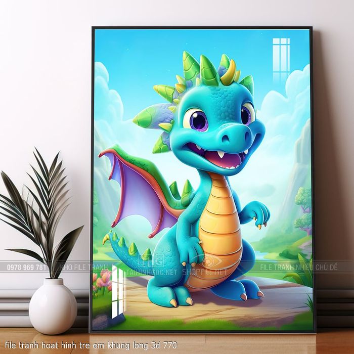 file tranh hoat hinh tre em khung long 3d 770