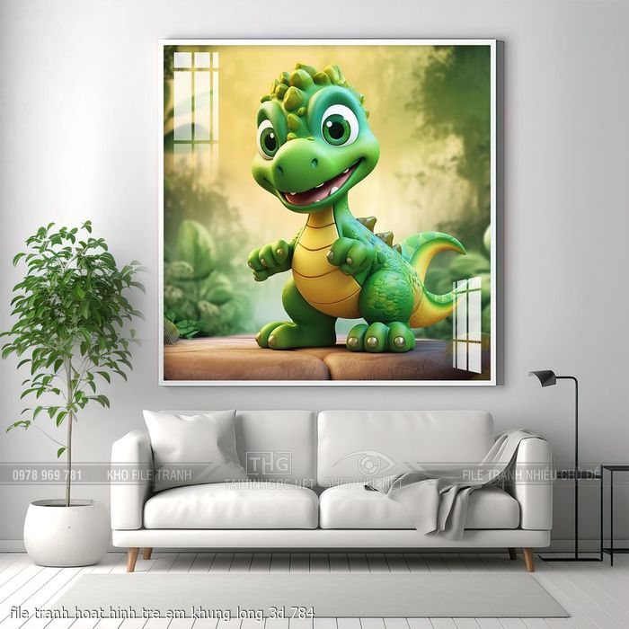 file tranh hoat hinh tre em khung long 3d 784