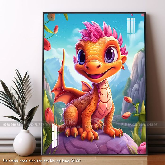 file tranh hoat hinh tre em khung long 3d 80