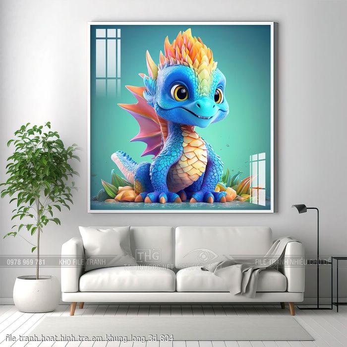 file tranh hoat hinh tre em khung long 3d 804