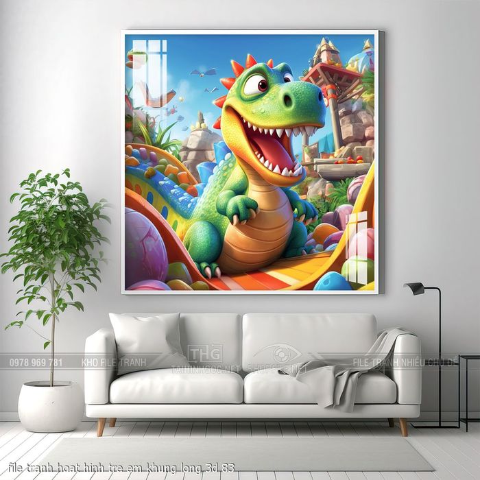 file tranh hoat hinh tre em khung long 3d 83