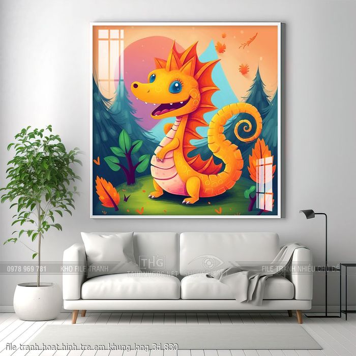 file tranh hoat hinh tre em khung long 3d 830