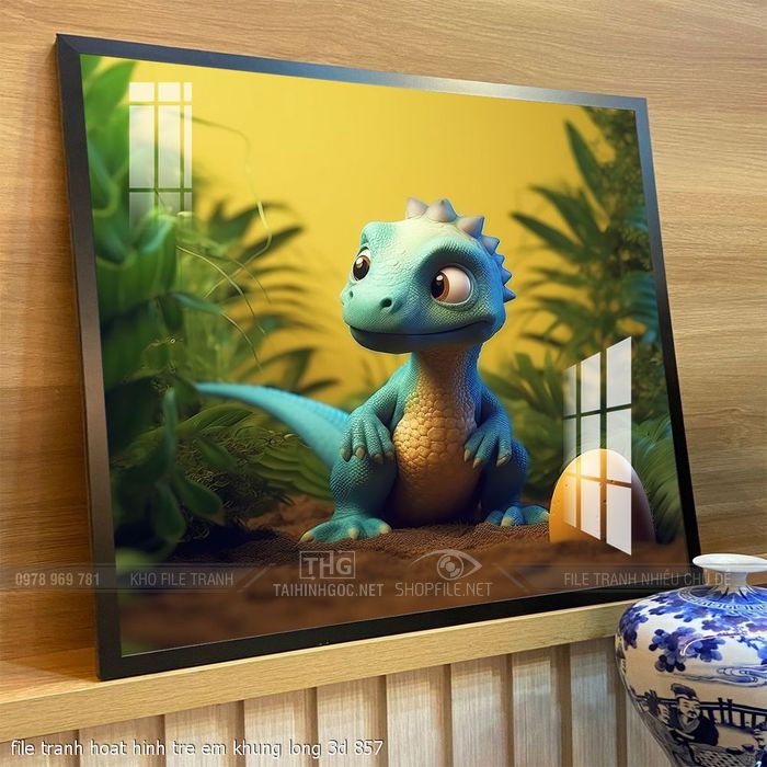 file tranh hoat hinh tre em khung long 3d 857