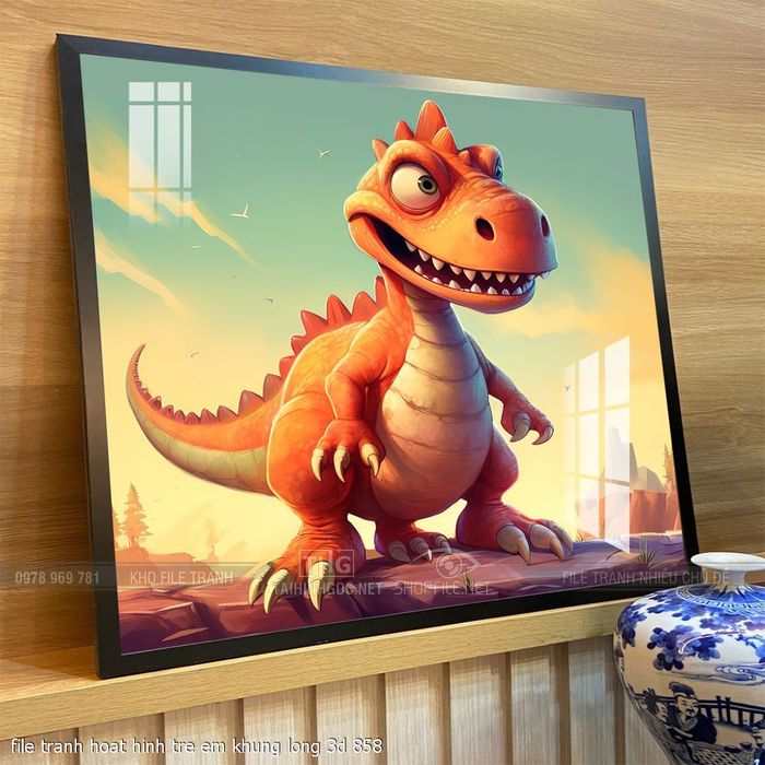 file tranh hoat hinh tre em khung long 3d 858