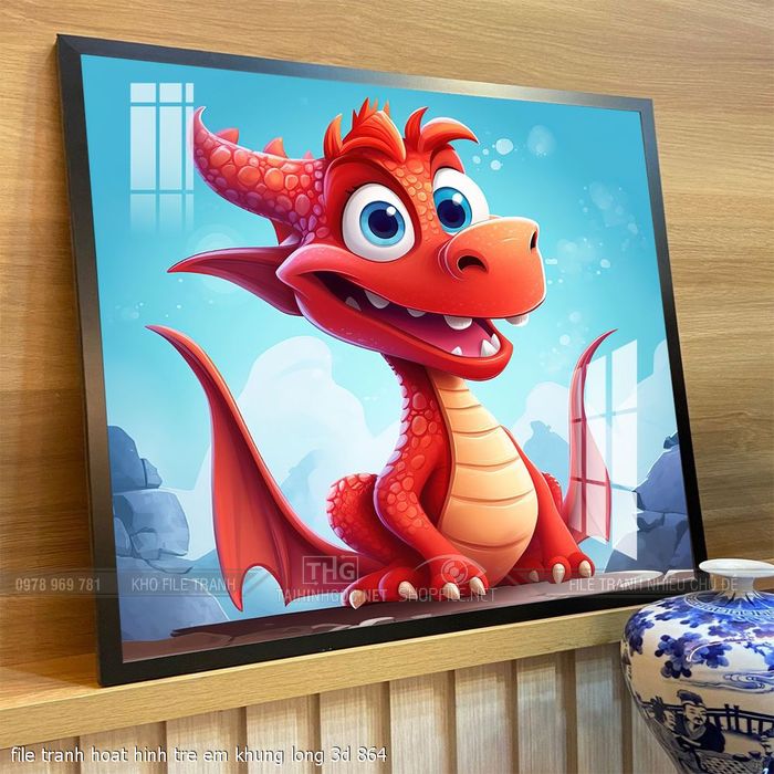 file tranh hoat hinh tre em khung long 3d 864
