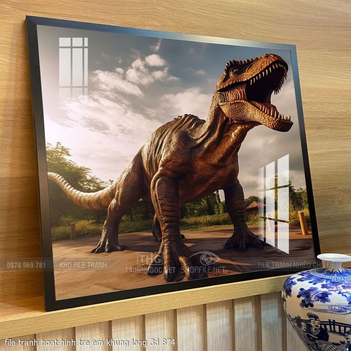 file tranh hoat hinh tre em khung long 3d 874