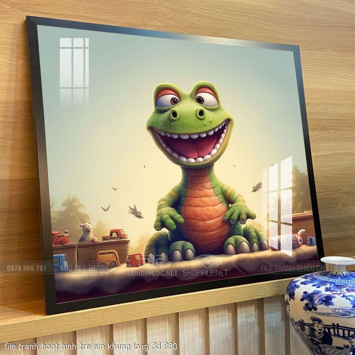 file tranh hoat hinh tre em khung long 3d 880