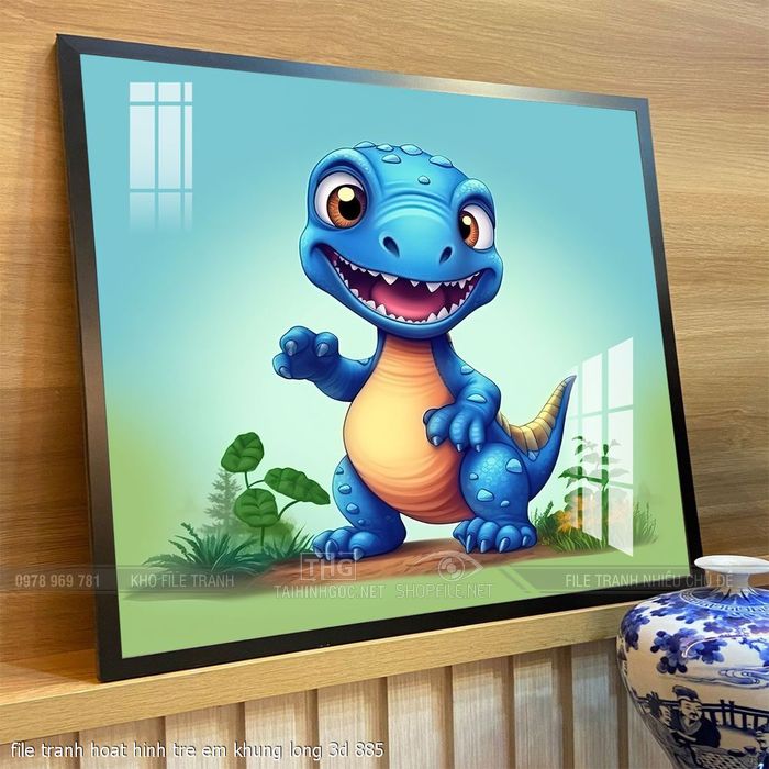 file tranh hoat hinh tre em khung long 3d 885