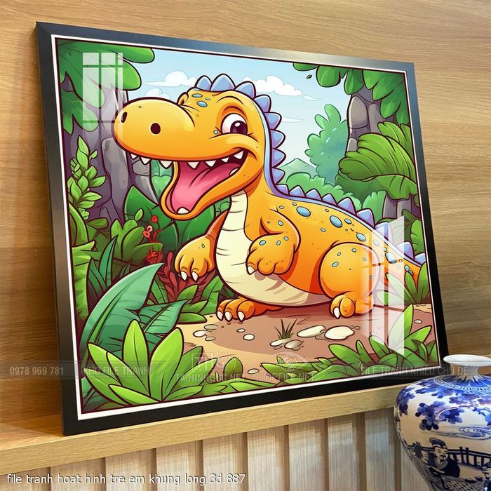 file tranh hoat hinh tre em khung long 3d 887