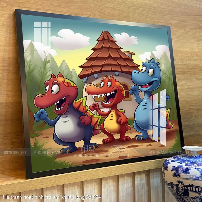 file tranh hoat hinh tre em khung long 3d 894