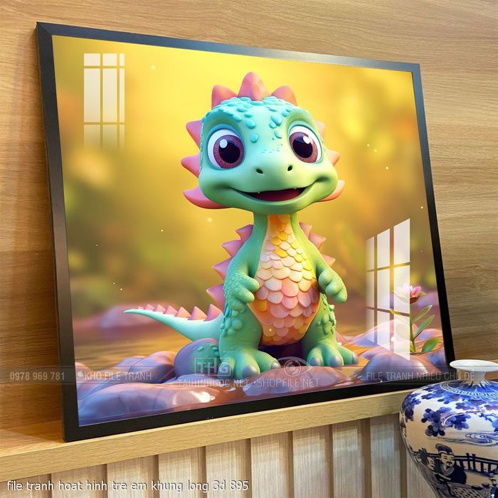 file tranh hoat hinh tre em khung long 3d 895