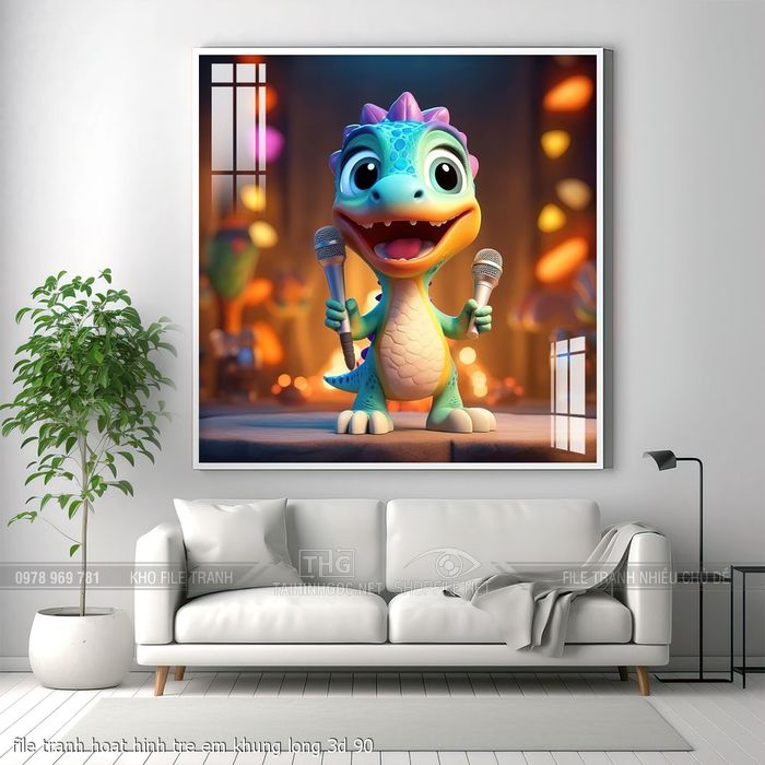file tranh hoat hinh tre em khung long 3d 90