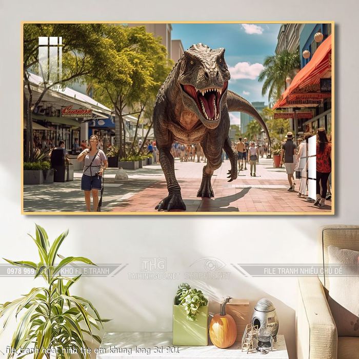 file tranh hoat hinh tre em khung long 3d 901
