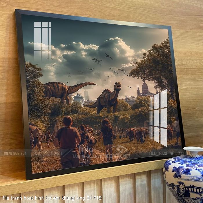 file tranh hoat hinh tre em khung long 3d 918