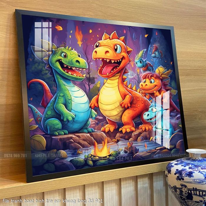 file tranh hoat hinh tre em khung long 3d 921