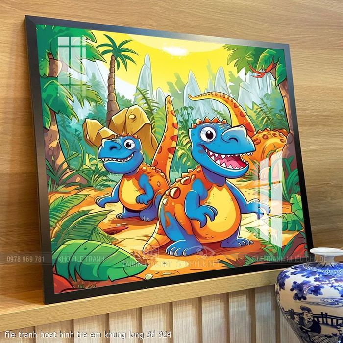file tranh hoat hinh tre em khung long 3d 924