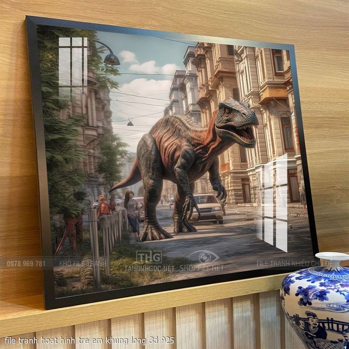 file tranh hoat hinh tre em khung long 3d 925