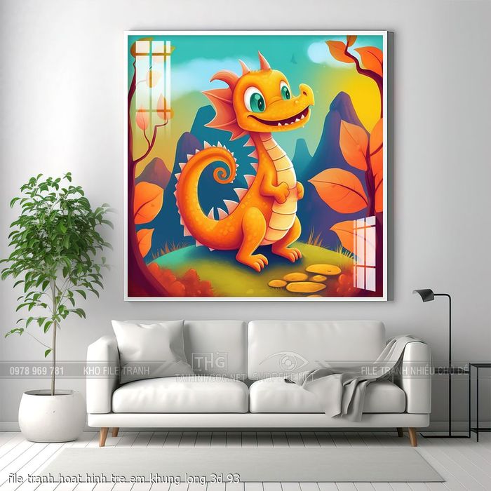 file tranh hoat hinh tre em khung long 3d 93