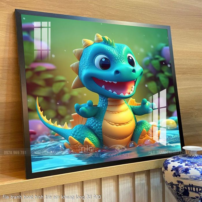 file tranh hoat hinh tre em khung long 3d 930