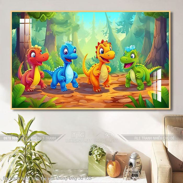 file tranh hoat hinh tre em khung long 3d 935