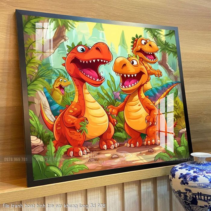 file tranh hoat hinh tre em khung long 3d 938