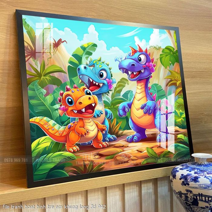 file tranh hoat hinh tre em khung long 3d 942
