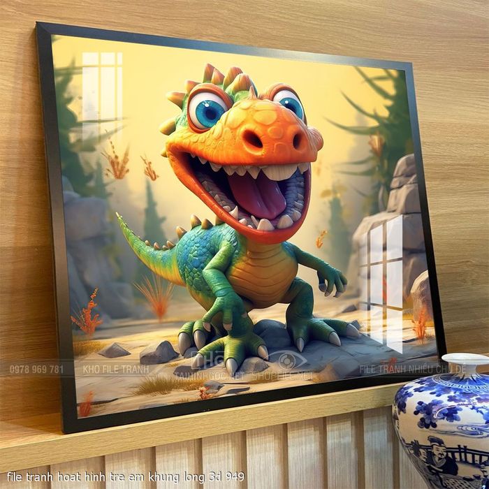 file tranh hoat hinh tre em khung long 3d 949