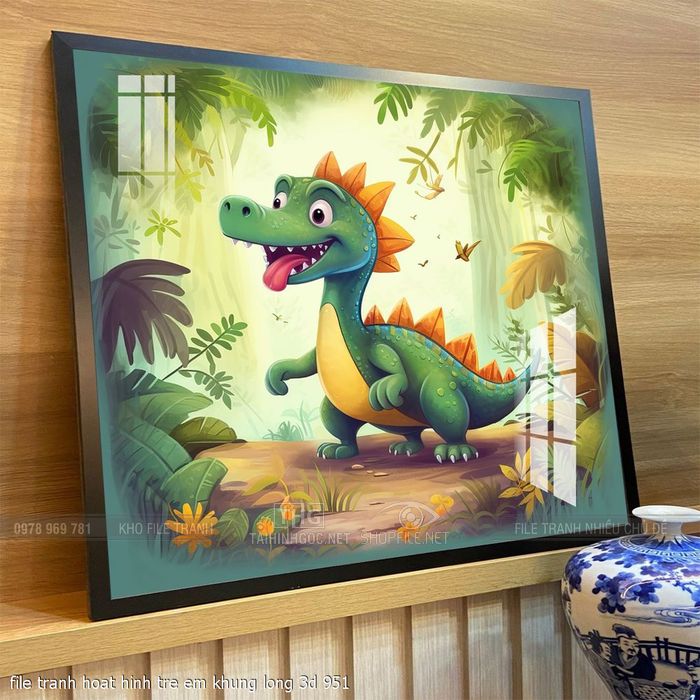 file tranh hoat hinh tre em khung long 3d 951