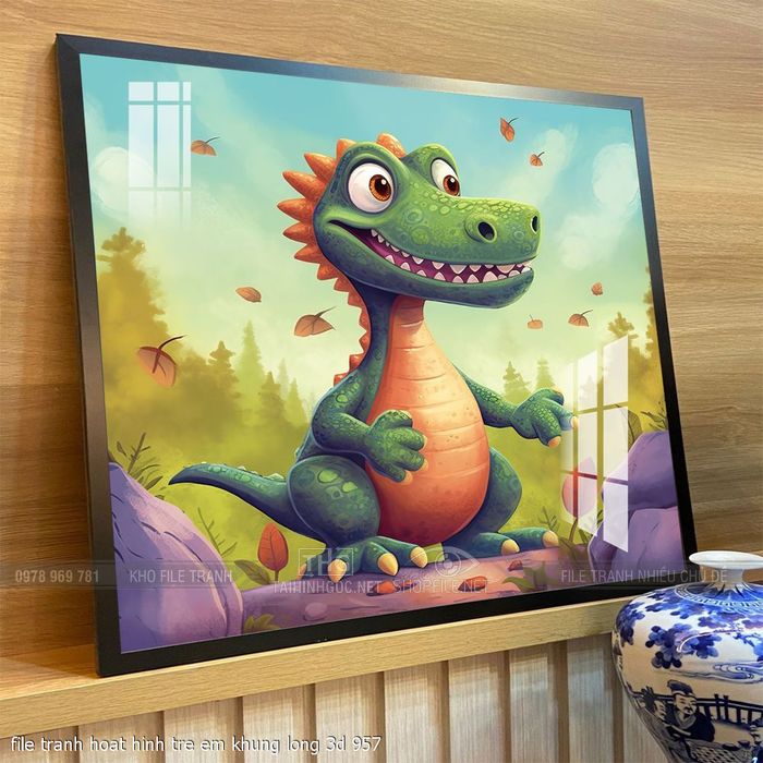 file tranh hoat hinh tre em khung long 3d 957
