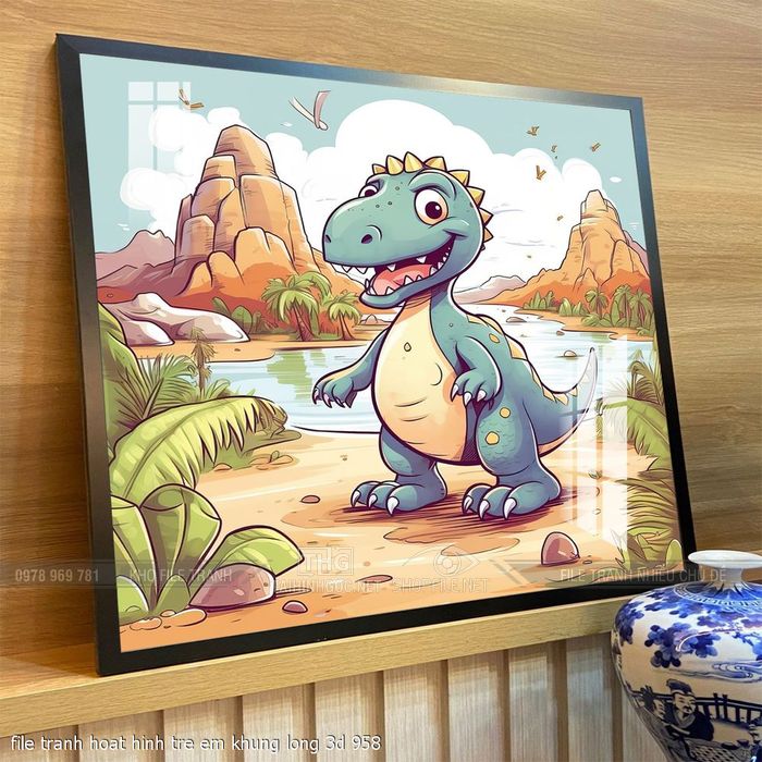 file tranh hoat hinh tre em khung long 3d 958