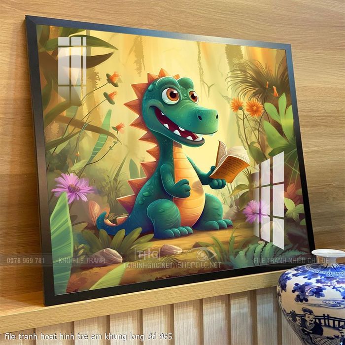 file tranh hoat hinh tre em khung long 3d 965