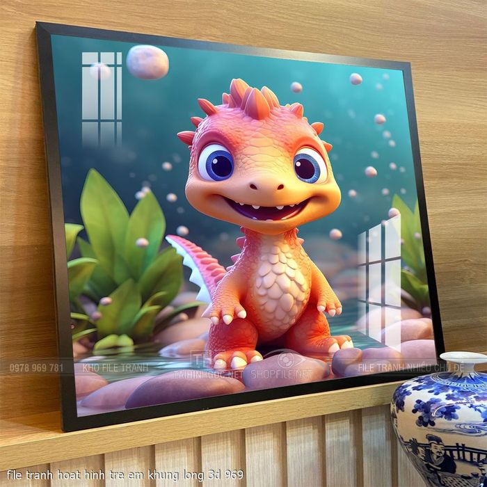 file tranh hoat hinh tre em khung long 3d 969