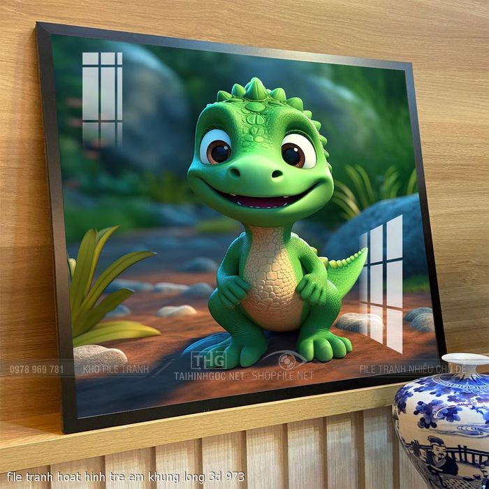 file tranh hoat hinh tre em khung long 3d 973
