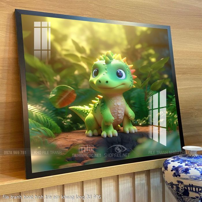 file tranh hoat hinh tre em khung long 3d 976