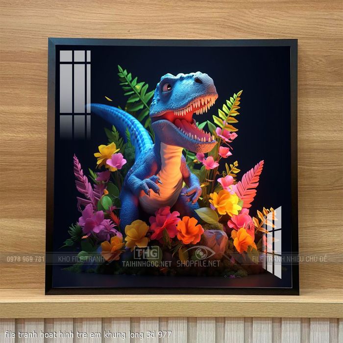 file tranh hoat hinh tre em khung long 3d 977