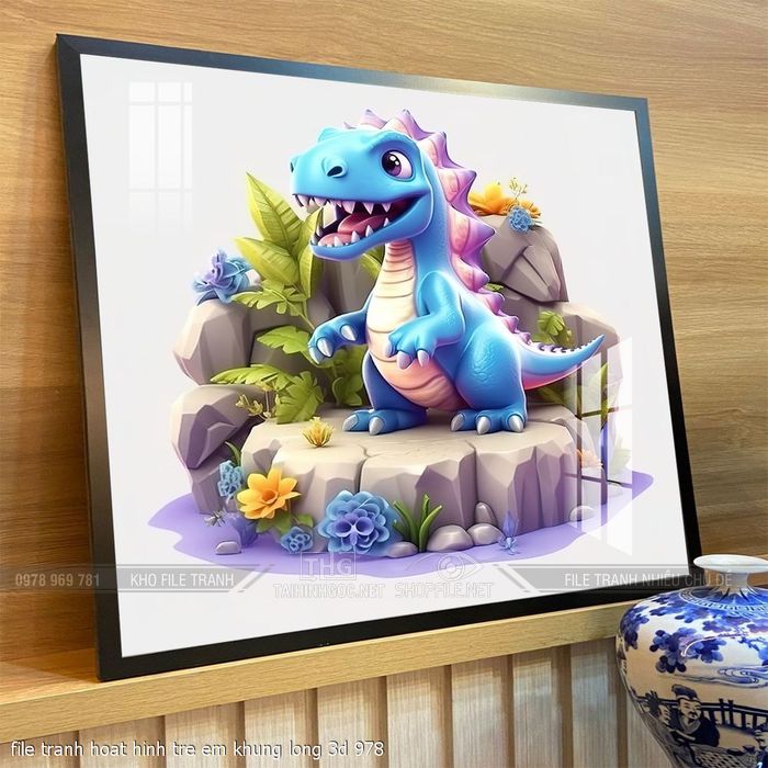 file tranh hoat hinh tre em khung long 3d 978