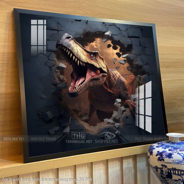file tranh hoat hinh tre em khung long 3d 984
