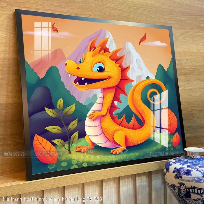 file tranh hoat hinh tre em khung long 3d 988
