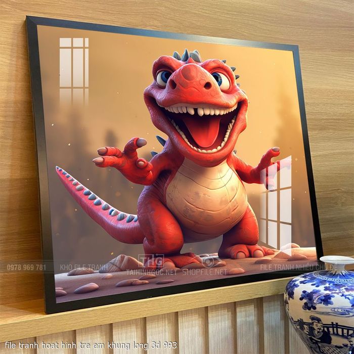 file tranh hoat hinh tre em khung long 3d 993