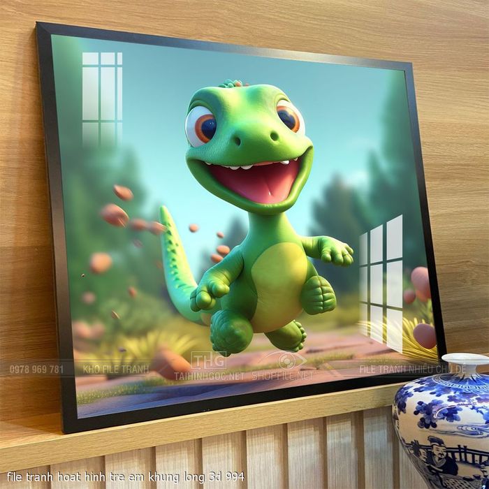 file tranh hoat hinh tre em khung long 3d 994