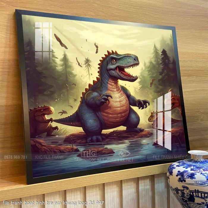 file tranh hoat hinh tre em khung long 3d 997