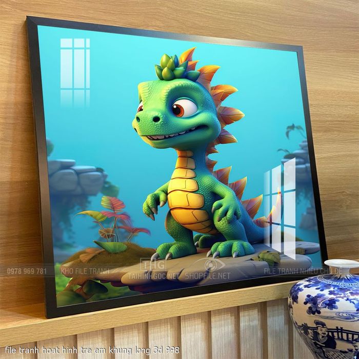 file tranh hoat hinh tre em khung long 3d 998