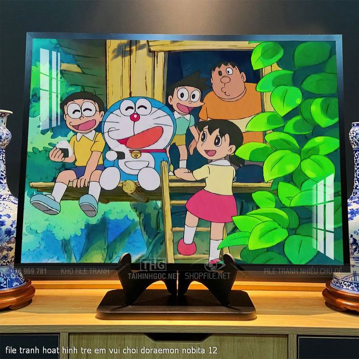 file tranh hoat hinh tre em vui choi doraemon nobita 12