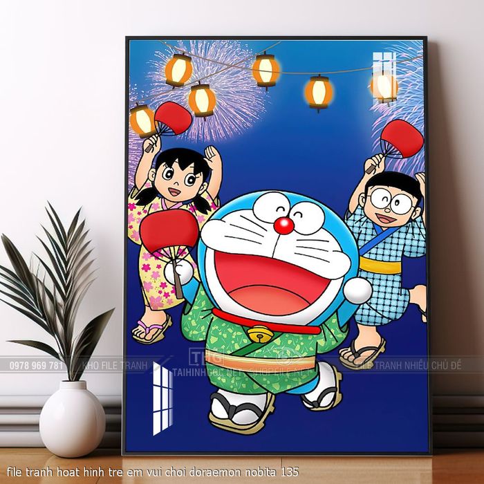 file tranh hoat hinh tre em vui choi doraemon nobita 135