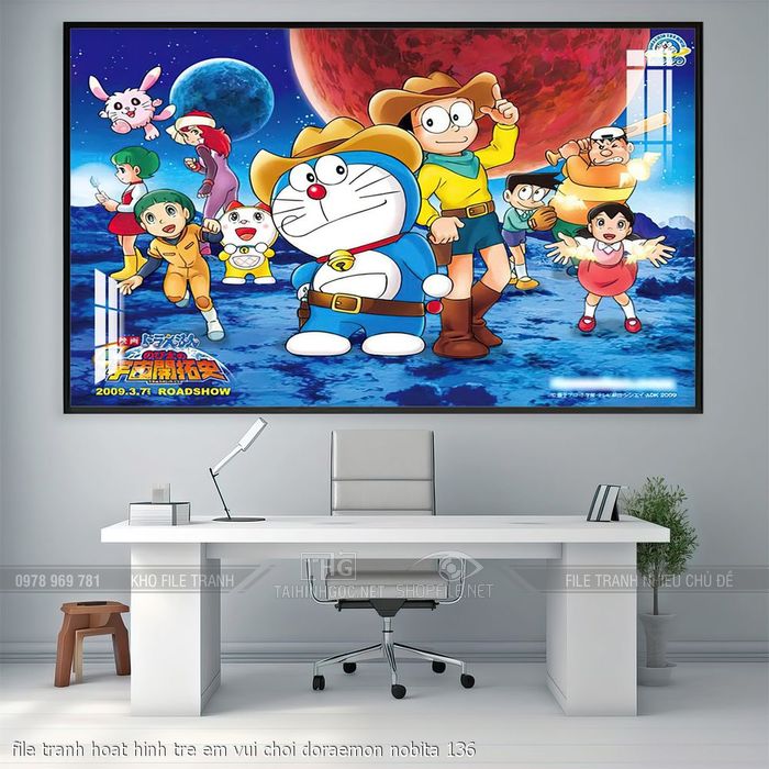 file tranh hoat hinh tre em vui choi doraemon nobita 136