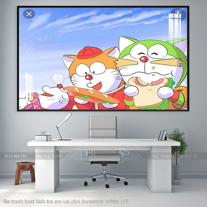 file tranh hoat hinh tre em vui choi doraemon nobita 148