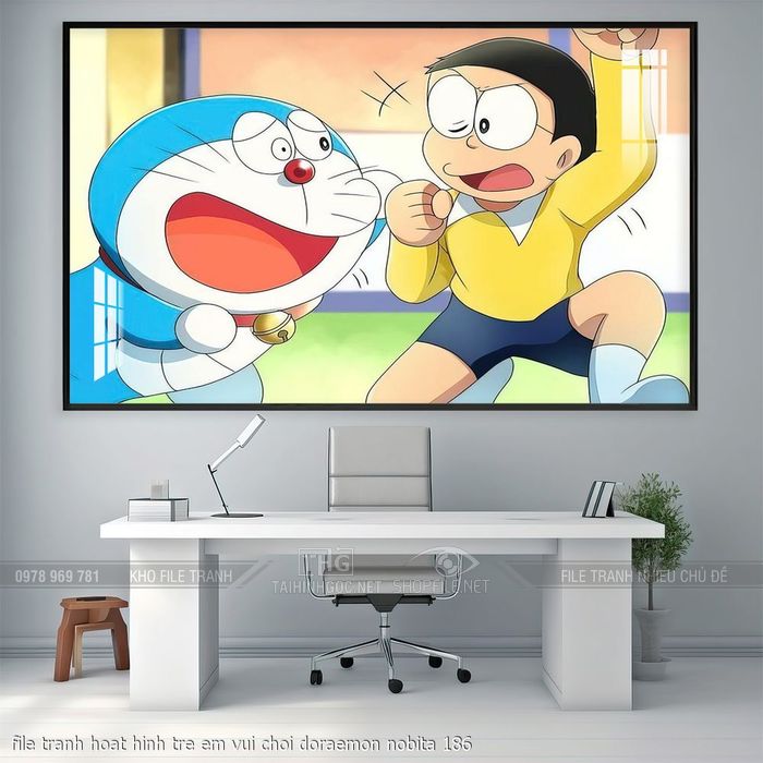 file tranh hoat hinh tre em vui choi doraemon nobita 186