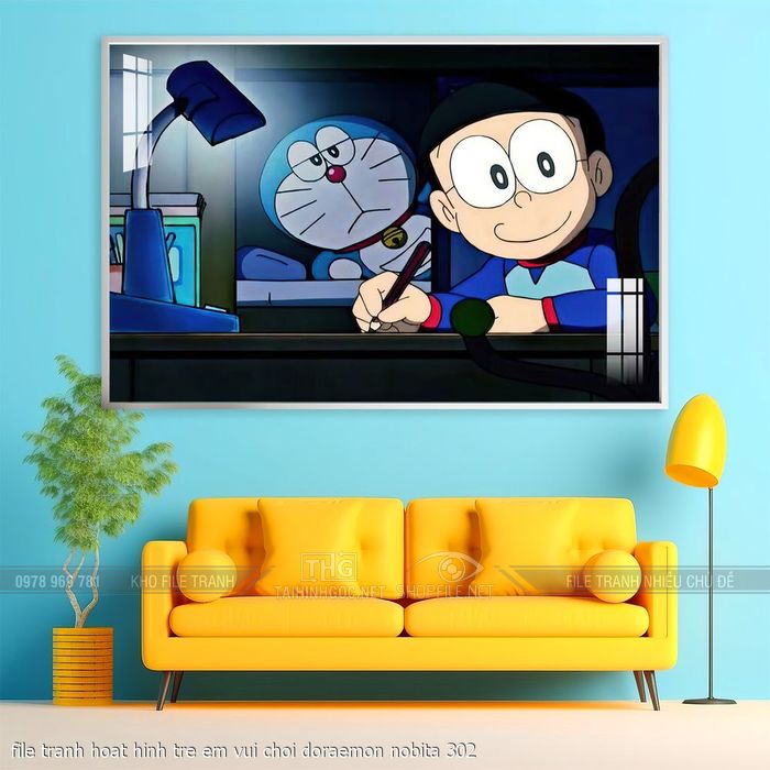 file tranh hoat hinh tre em vui choi doraemon nobita 302