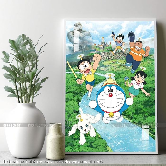file tranh hoat hinh tre em vui choi doraemon nobita 308